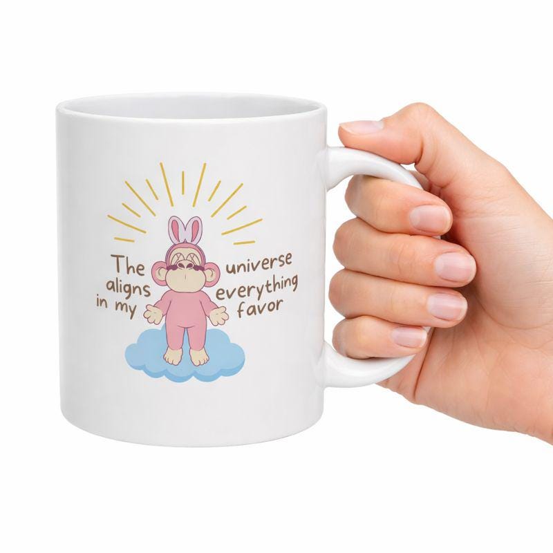 The Universe Affirmation Mug Positive Manifestation Coffee Cup Humor Gift