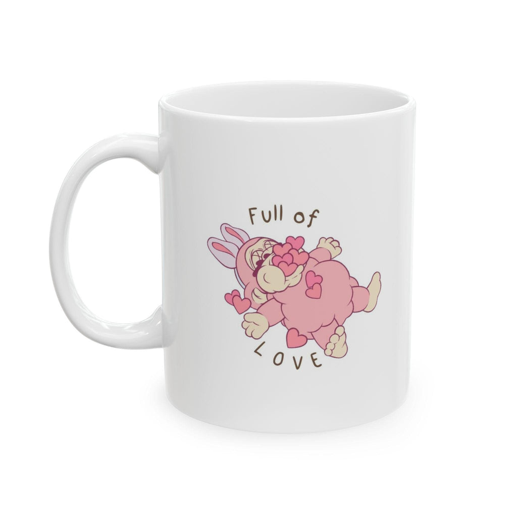 Full Of Love Ceramic Mug Valentine's Coffee Cup Motivation Affirmation Gift