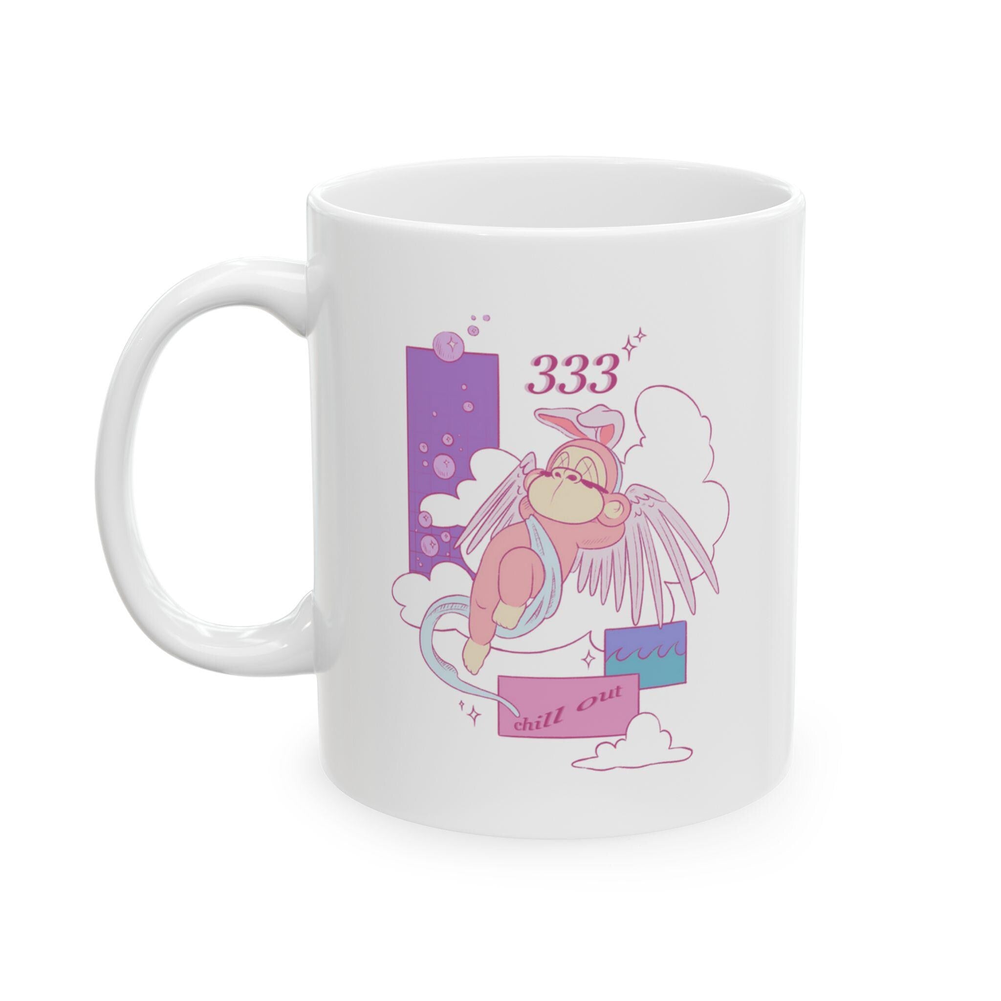 333 Angel Number Mug Positive Affirmation Cup Emotional Guidance Manifestation Gift