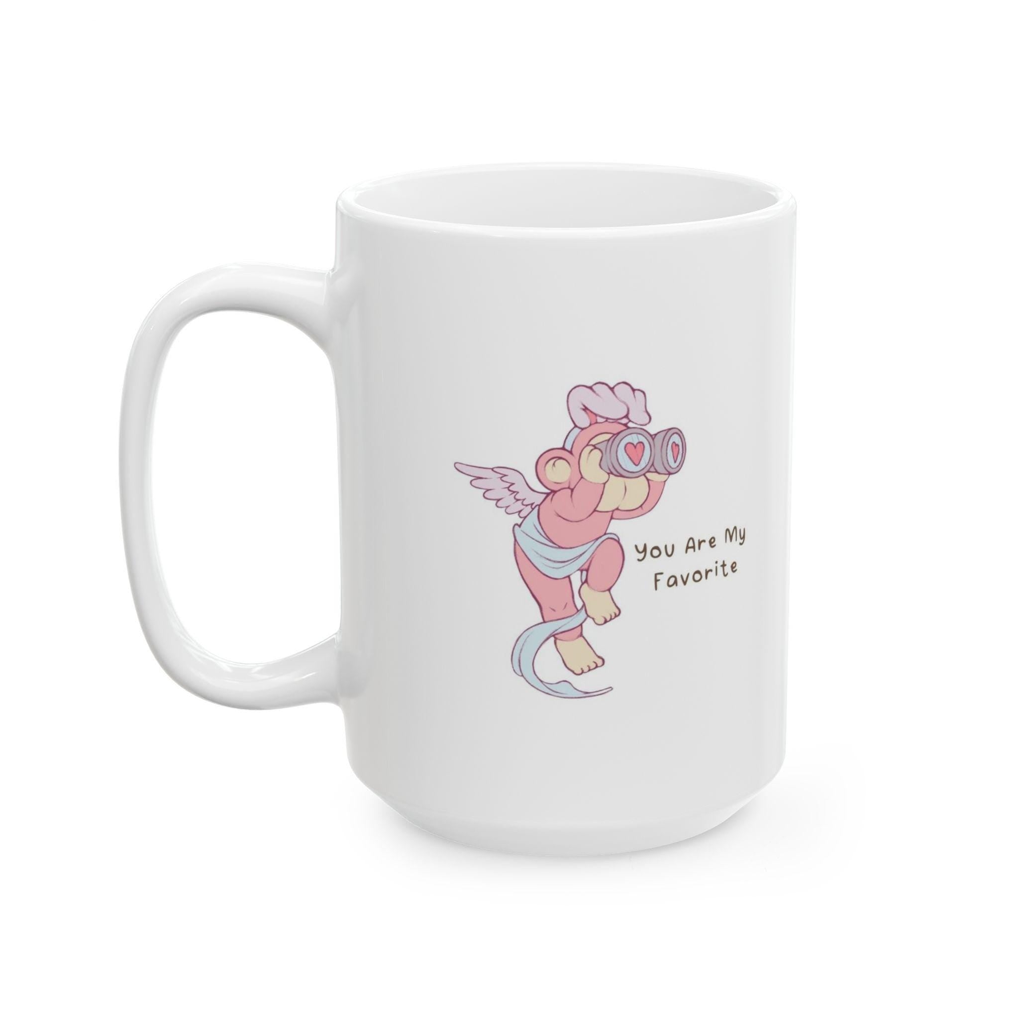 You Are My Favorite Cupid Mug Romantic Coffee Cup