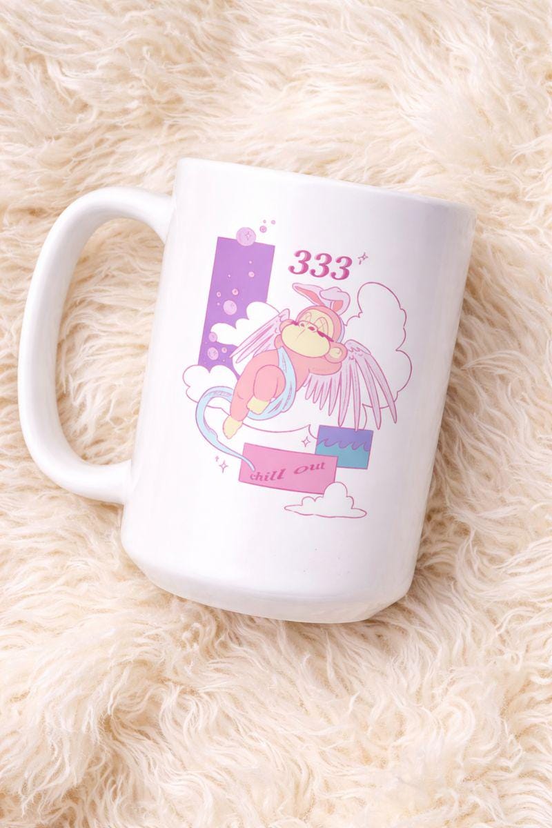 333 Angel Number Mug Positive Affirmation Cup Emotional Guidance Manifestation Gift