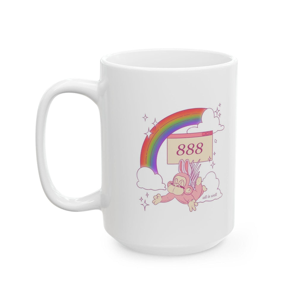 888 Angel Number Abundance Mug Spiritual Affirmation Gift Manifestation Encouragement Cup