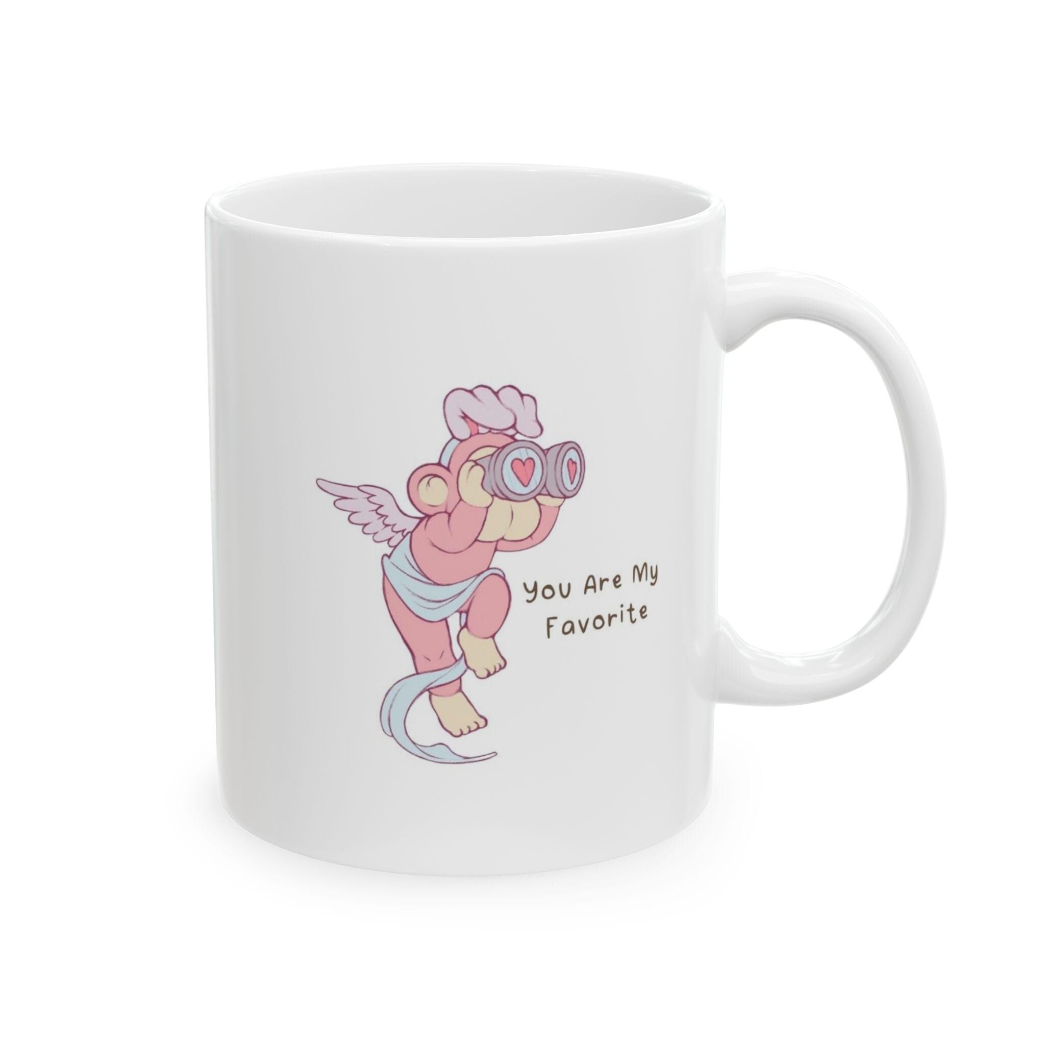 You Are My Favorite Cupid Mug Romantic Coffee Cup