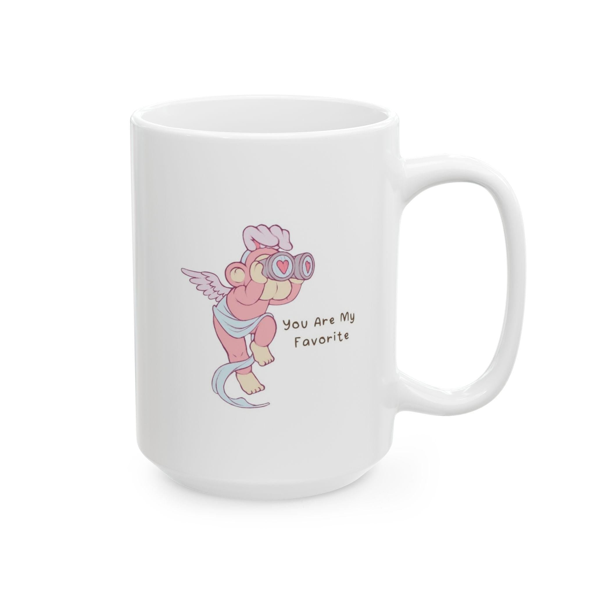 You Are My Favorite Cupid Mug Romantic Coffee Cup