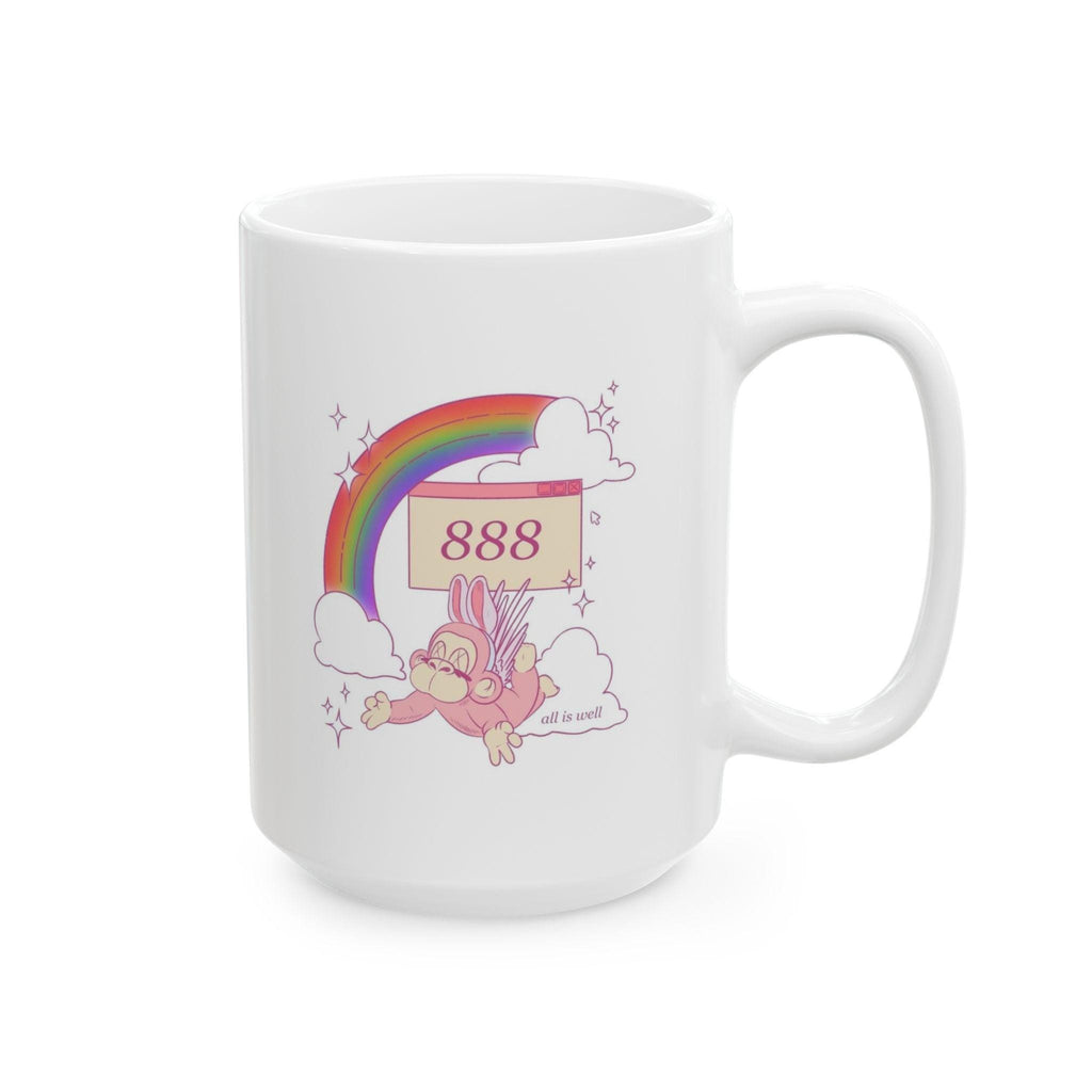 888 Angel Number Abundance Mug Spiritual Affirmation Gift Manifestation Encouragement Cup