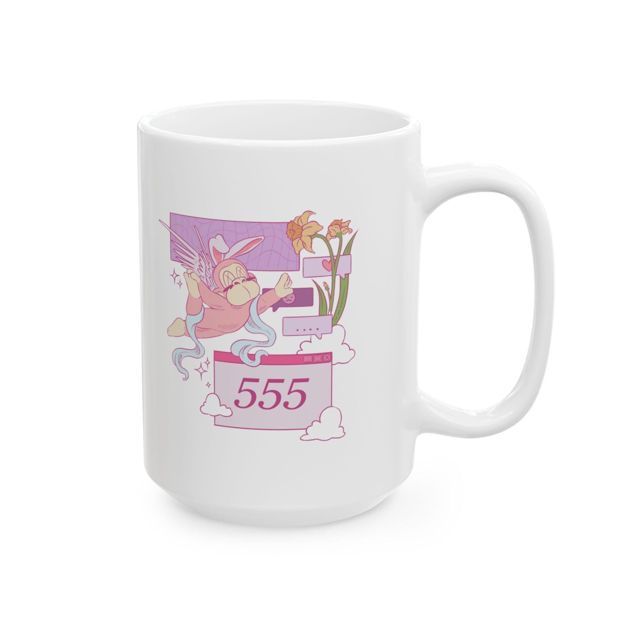 555 Angel Number Mug Transformation Affirmation Gift Manifestation Cup Spiritual Change Cup
