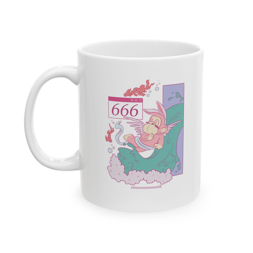 666 Angel Number Mug Spiritual Manifestation Coffee Cup Affirmation Self Love Gift