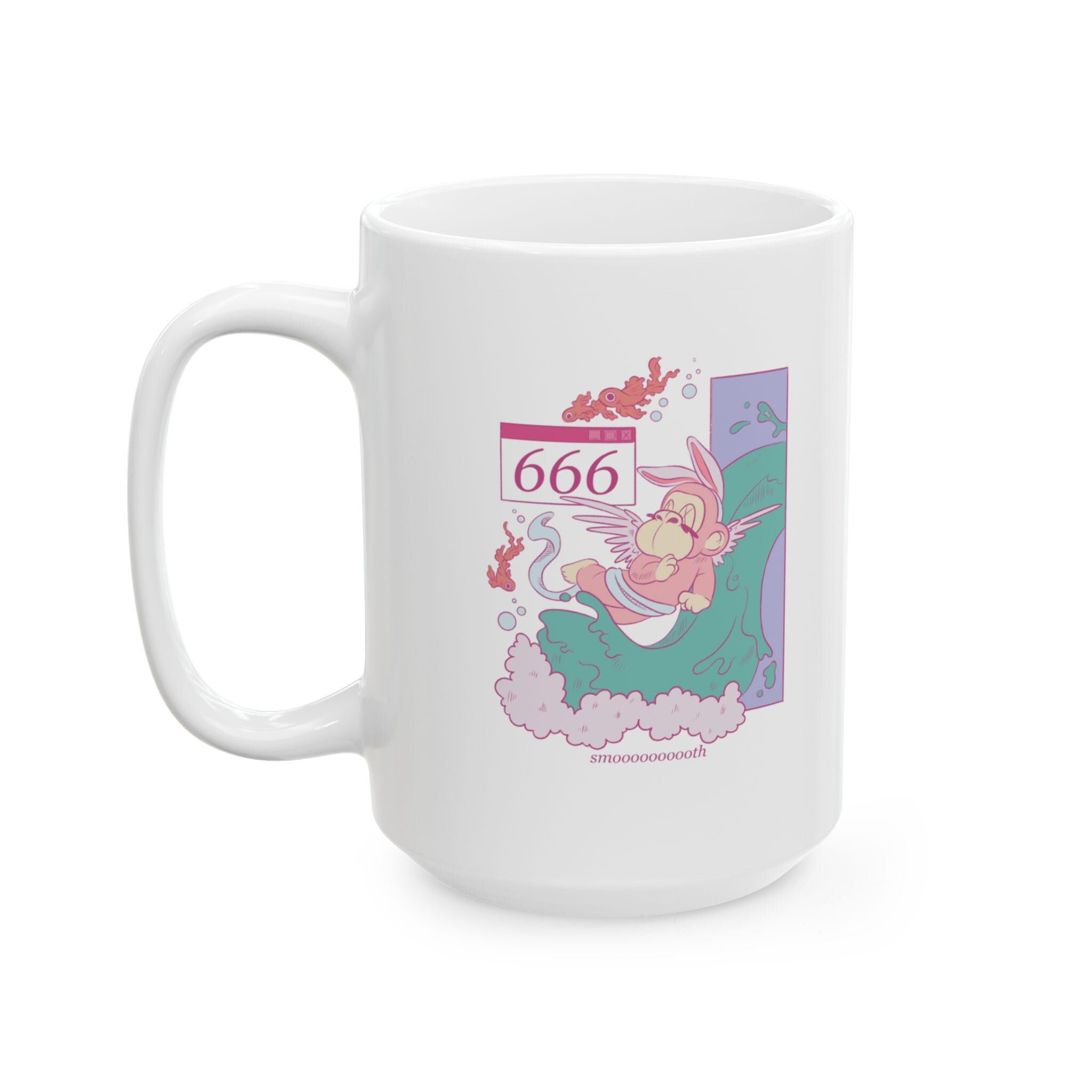 666 Angel Number Mug Spiritual Manifestation Coffee Cup Affirmation Self Love Gift