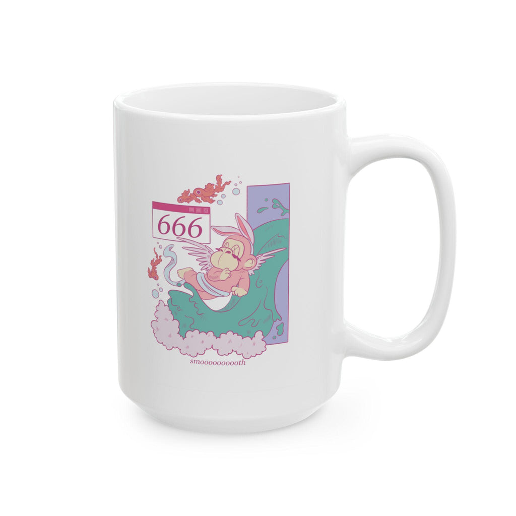 666 Angel Number Mug Spiritual Manifestation Coffee Cup Affirmation Self Love Gift