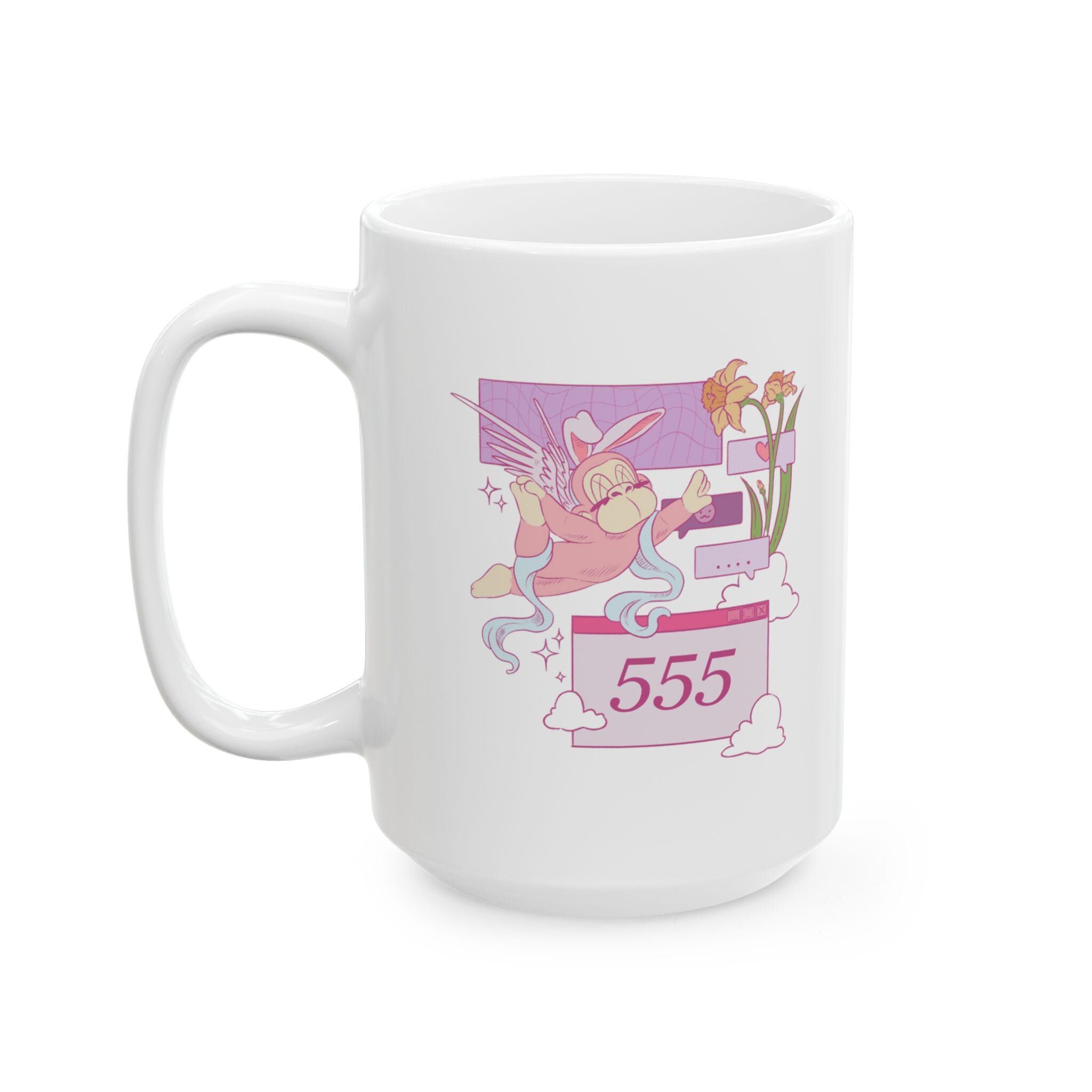 555 Angel Number Mug Transformation Affirmation Gift Manifestation Cup Spiritual Change Cup