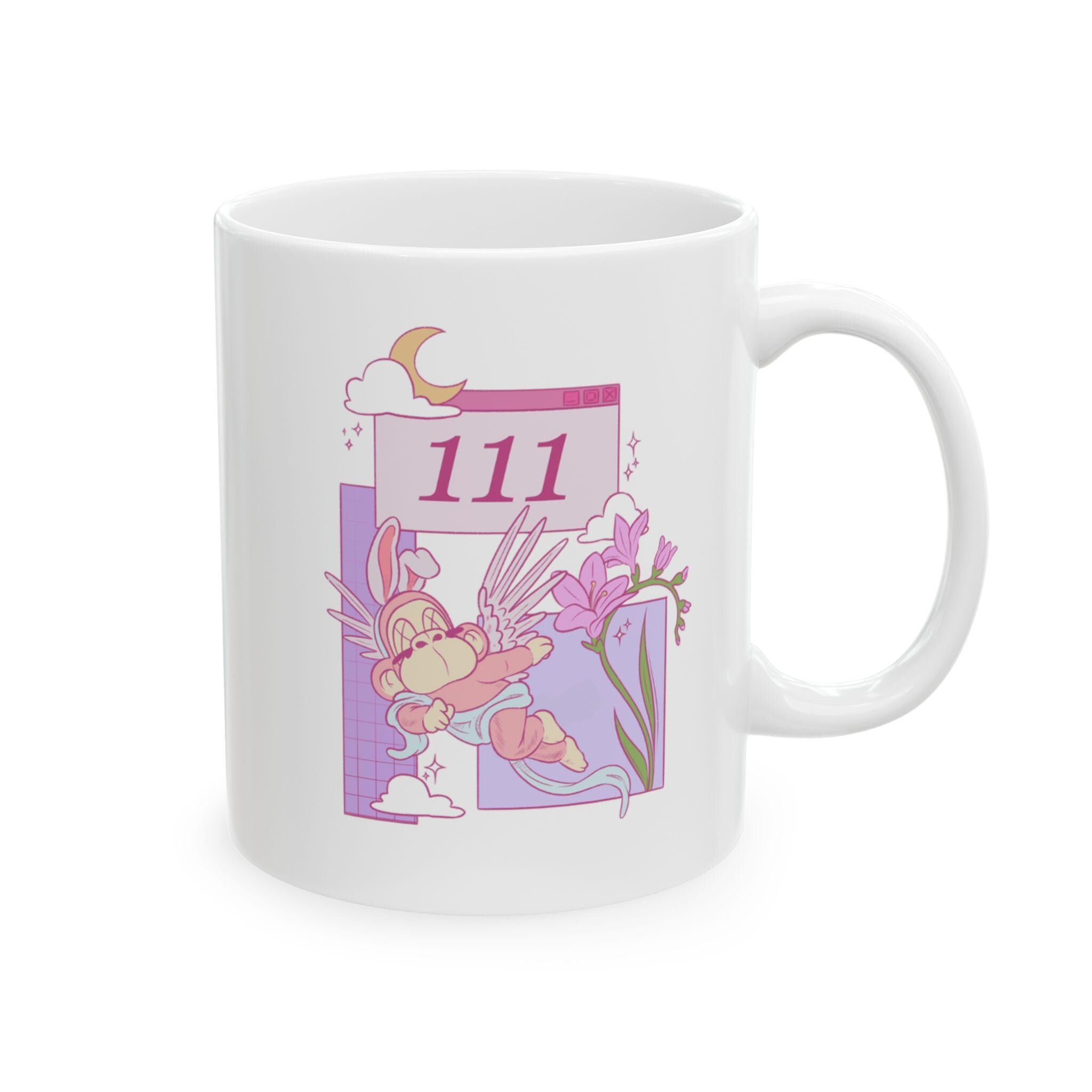 111 Angel Number Mug Manifestation Affirmation Cup Spiritual Self Love Gift Cute Aesthetic Mug For Her