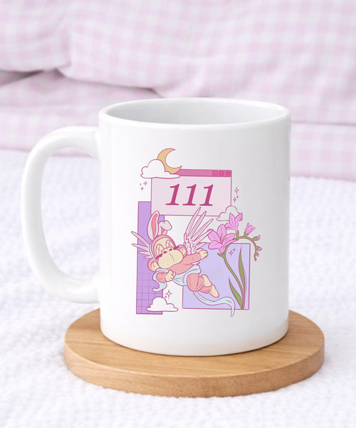 111 Angel Number Mug Manifestation Affirmation Cup Spiritual Self Love Gift Cute Aesthetic Mug For Her