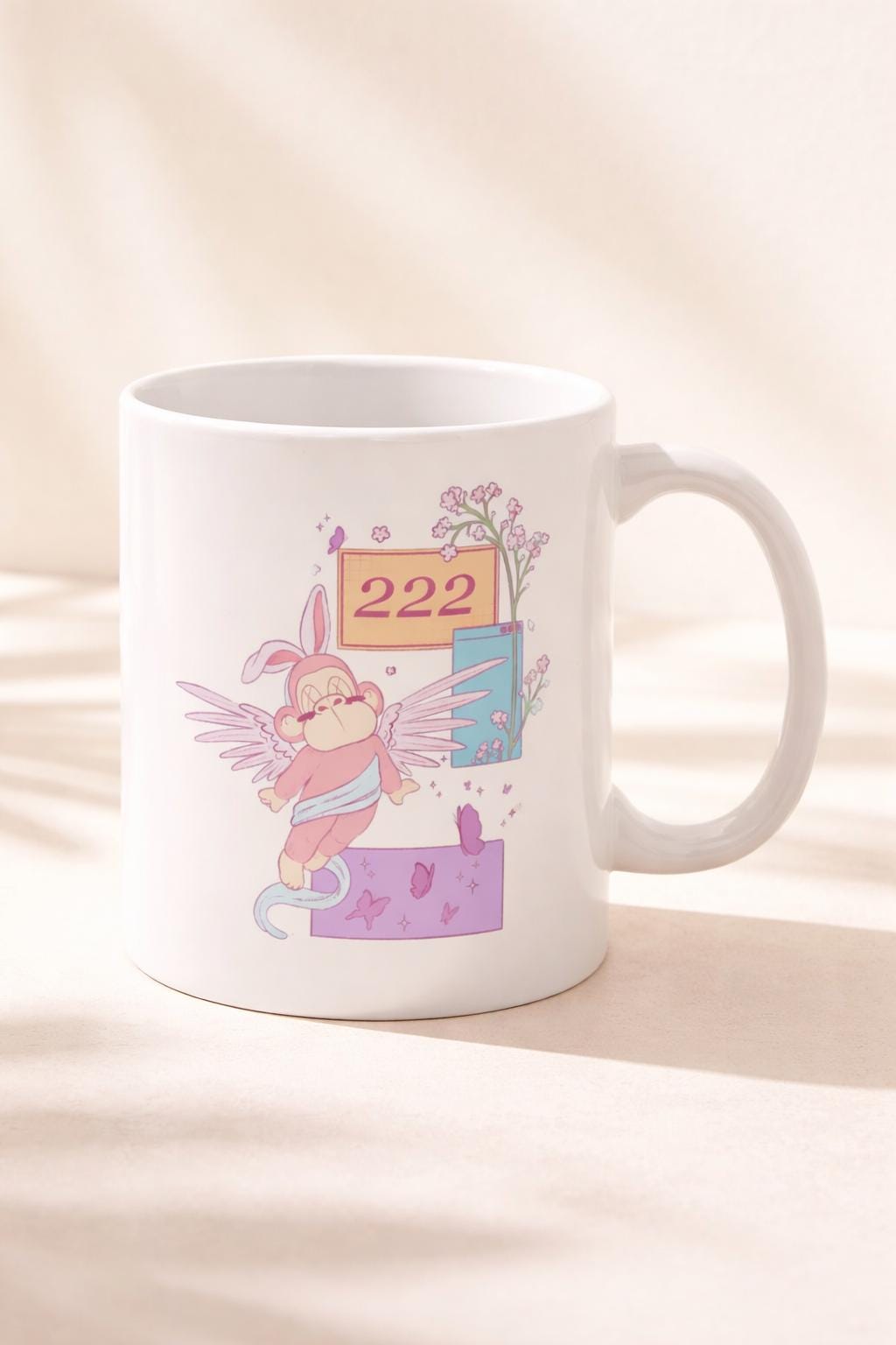 222 Angel Number Mug Trust the Process Gift Affirmation Encouragement Cup Manifestation Spiritual Gift