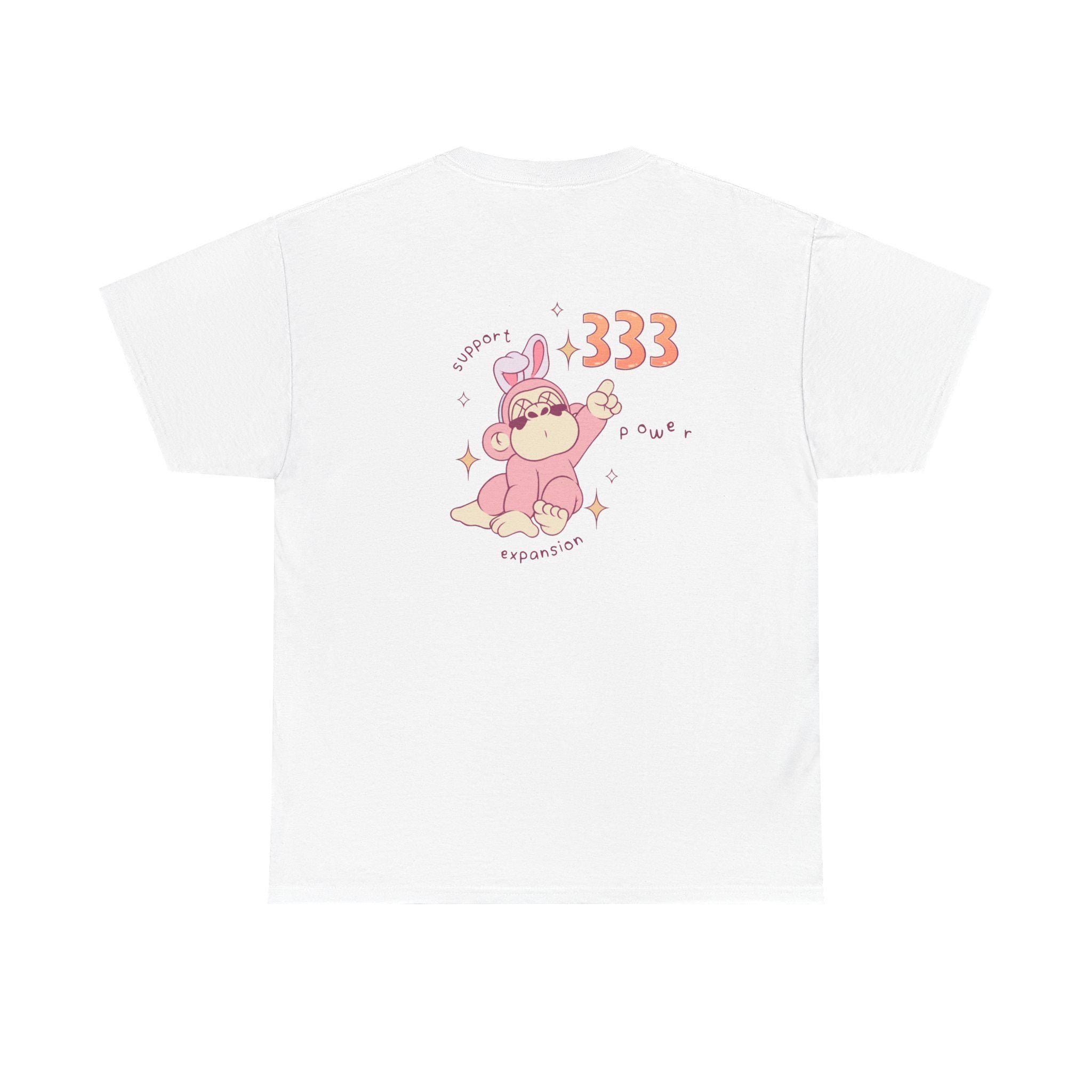 333 Angel Number White Tshirt Cute Affirmation Tee Gift