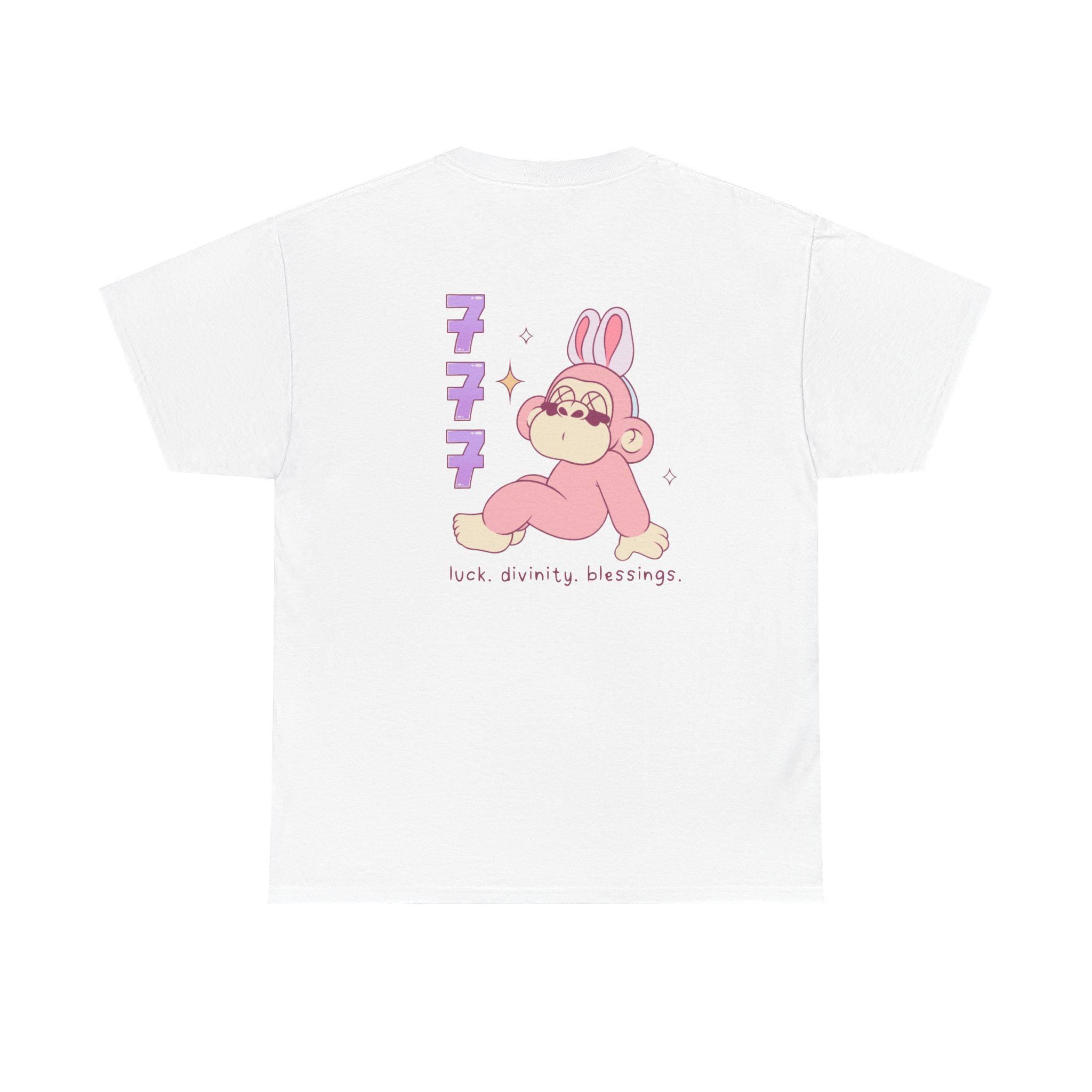 777 Angel Number White Tshirt Lucky Number Tee Spiritual Affirmation Shirt Gift