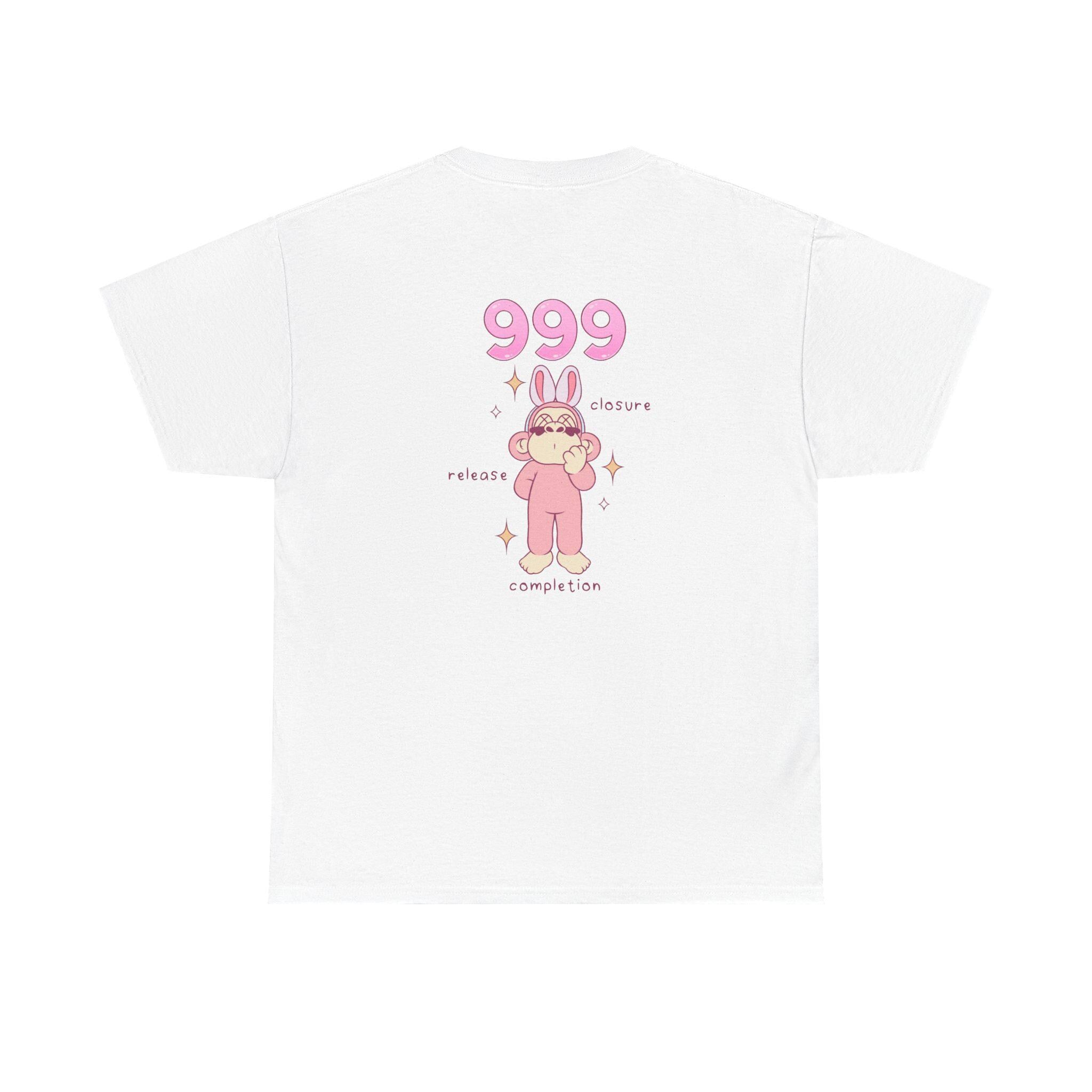 999 Angel Number Affirmation TShirt New Beginnings White Tee Manifestation Gift